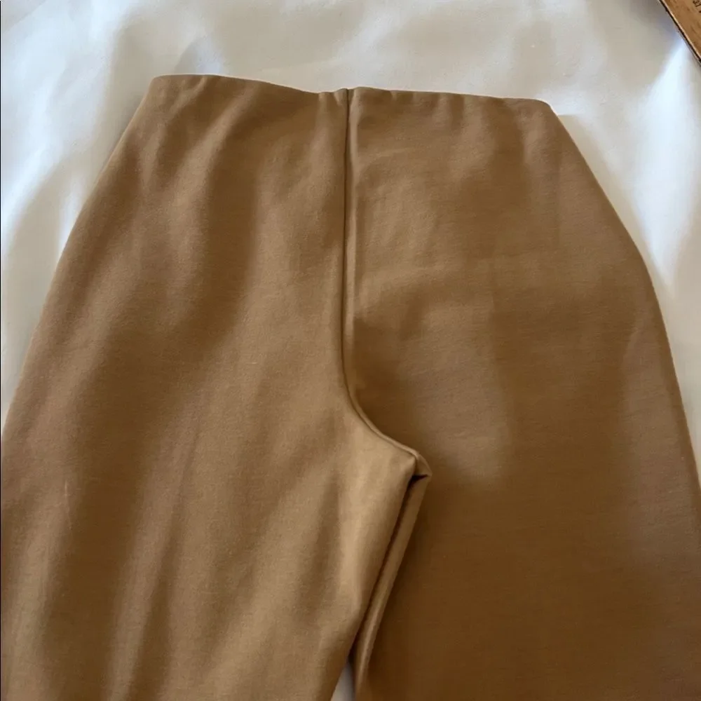 Everlane, the dream trouser Wide-Leg Ponte Pants in Camel